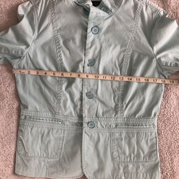Talbots Jacket Womens 6 Petite Button Front Pastel Spring Layering Cotton Casual - Picture 13 of 15